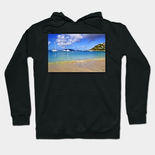 Cane Garden Beach moorings Hoodie